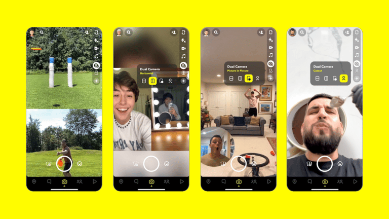 Snapchat- dual camera