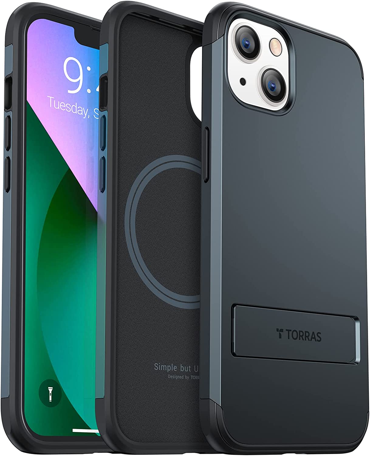 TORRAS MagKick Magnetic for iPhone 13 Case