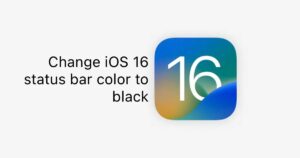 Change iOS 16 status bar color to black