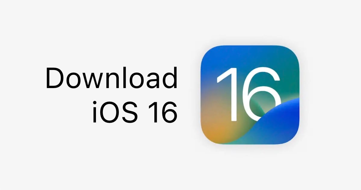 Download iOS 16