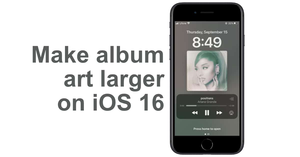 iOS 16 album art
