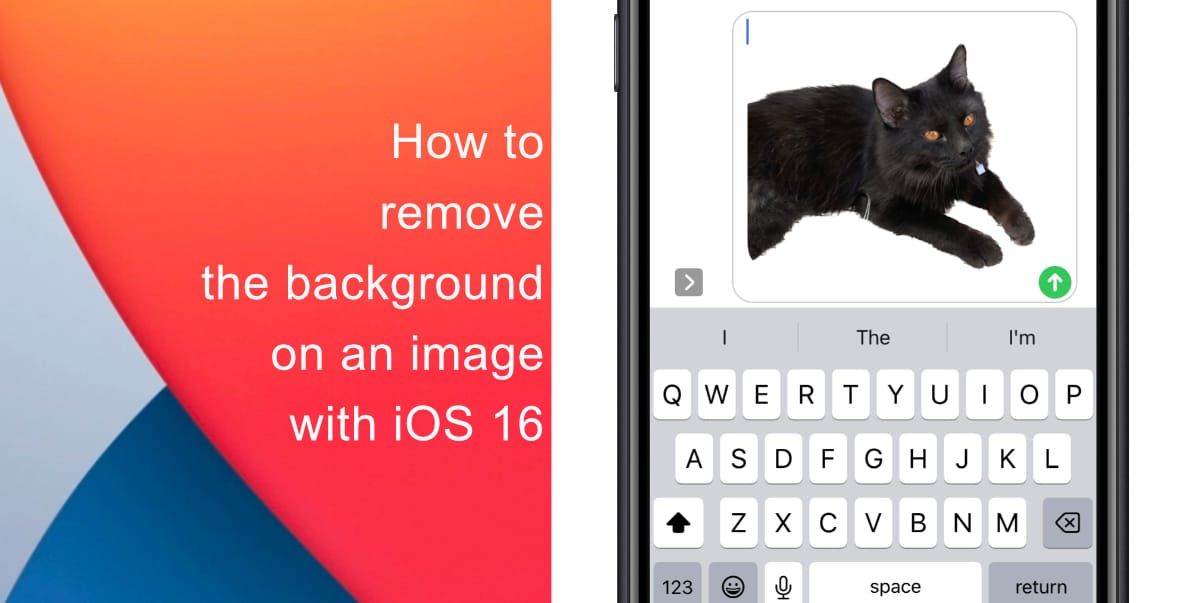 How to remove the background of an image with iOS 16