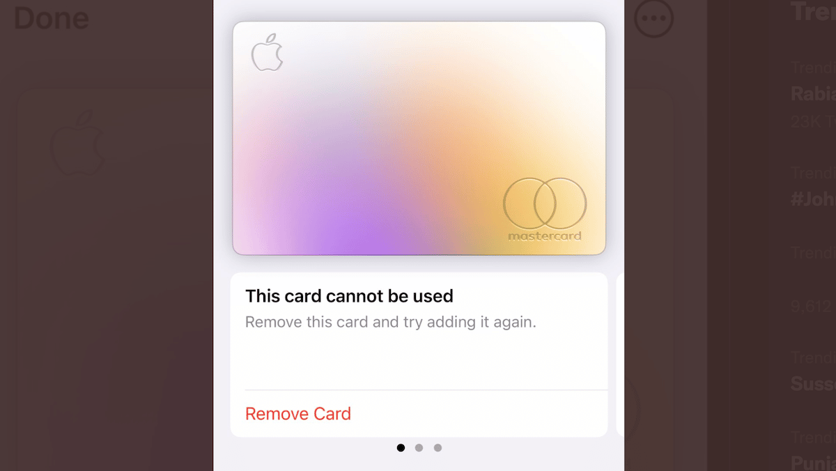 apple card issue