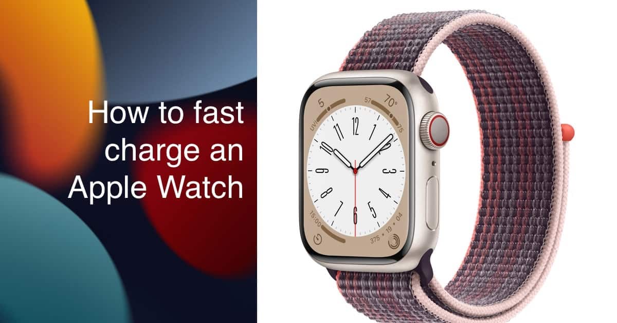 fast charge Apple Watch
