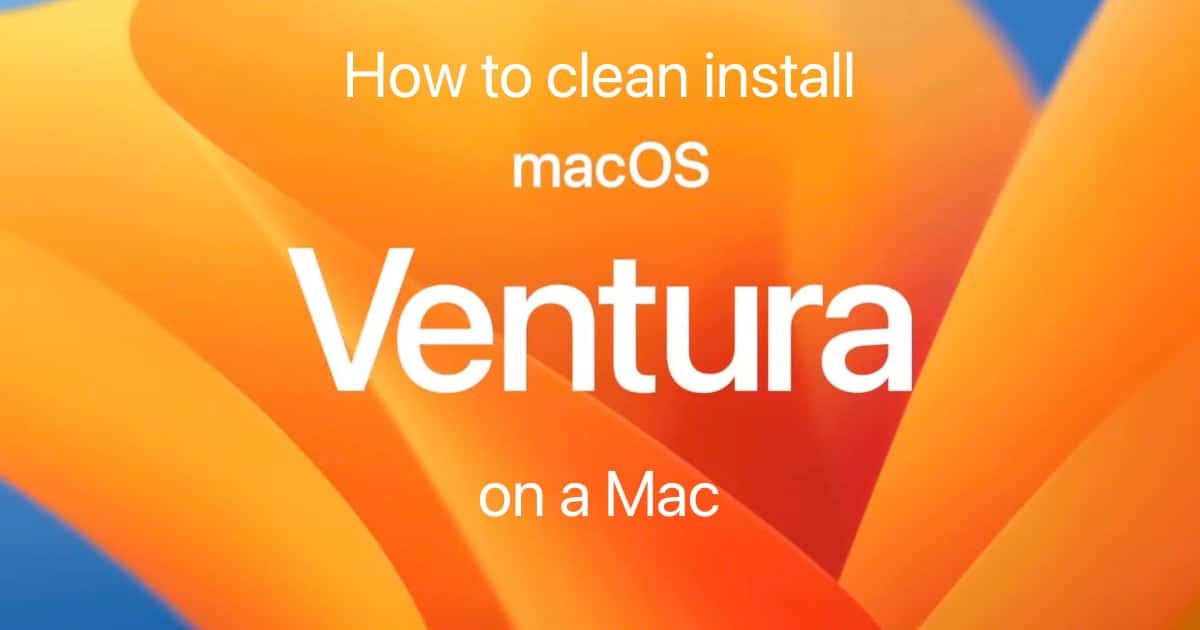 install macOS Ventura