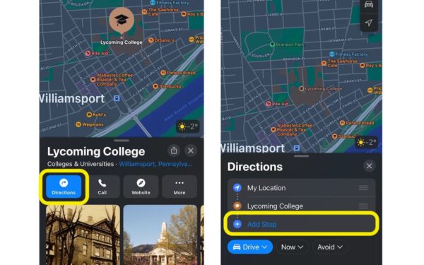 How to add multiple stops on a route on iOS 16 Apple Maps