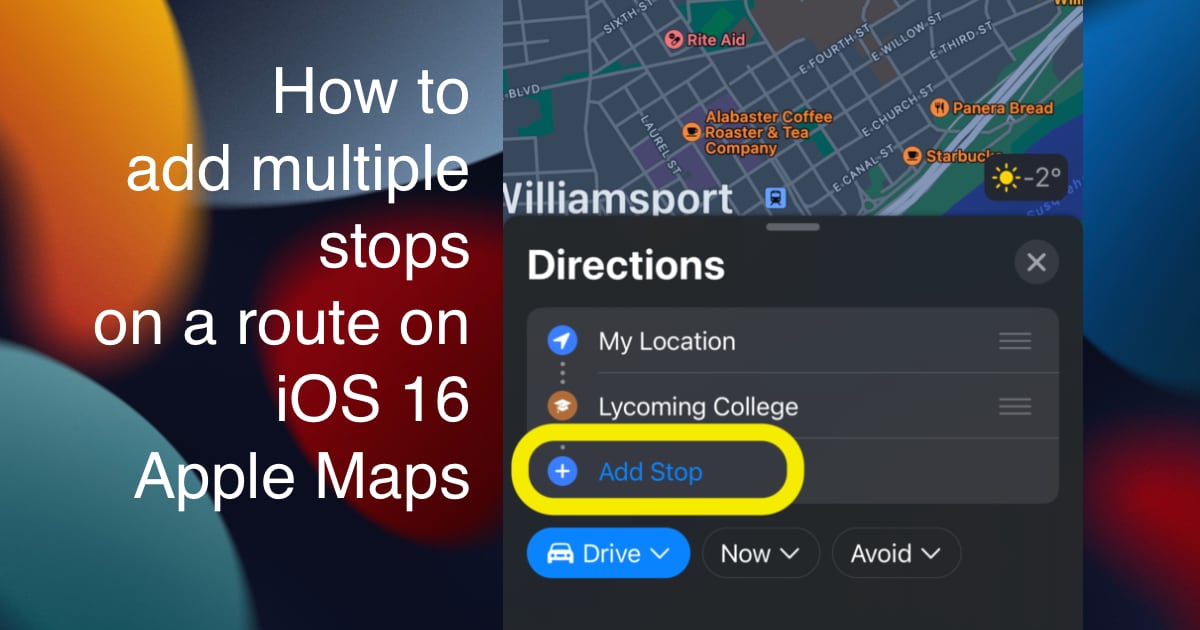 Map App That Allows Multiple Stops 