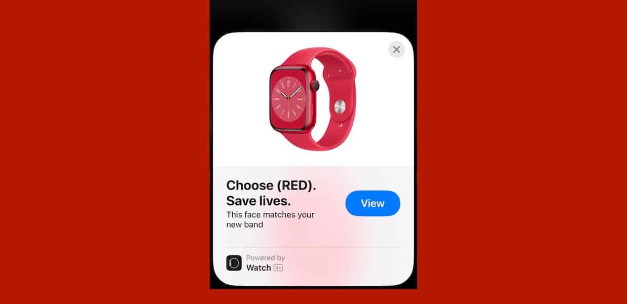 Apple Watch RED face