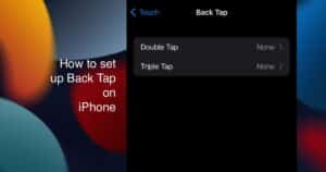 Back Tap on iPhone