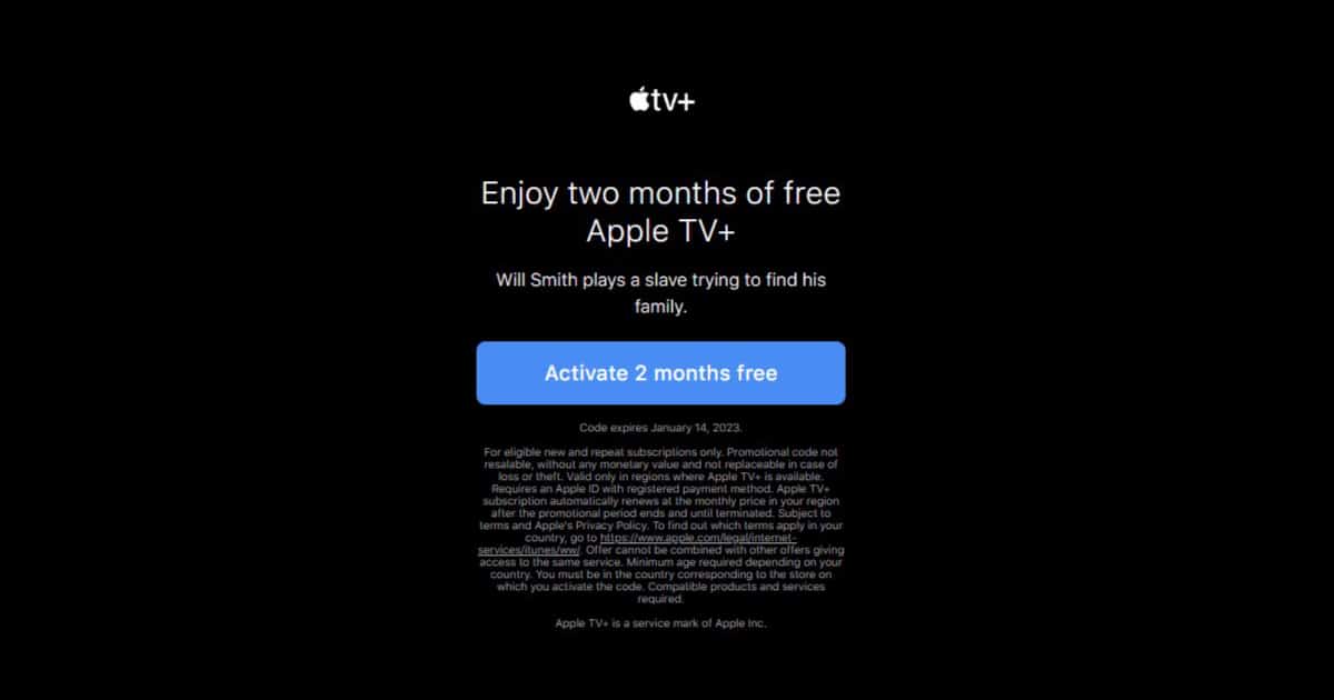 Apple TV+ trial