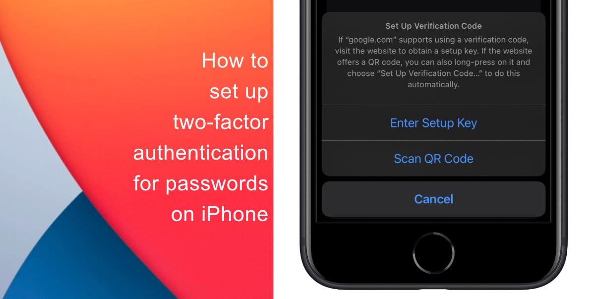 How to set up two-factor authentication for passwords on iPhone