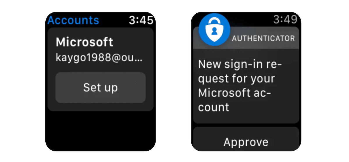 Microsoft Authenticator for Apple Watch