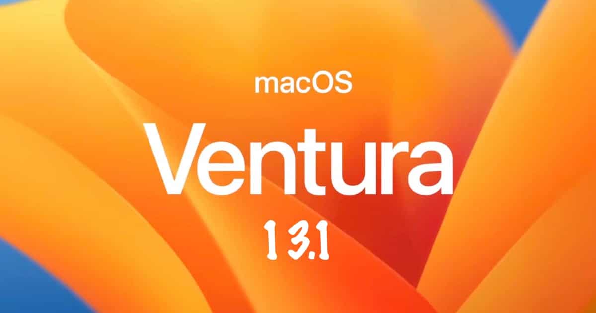 macOS Ventura 13.1