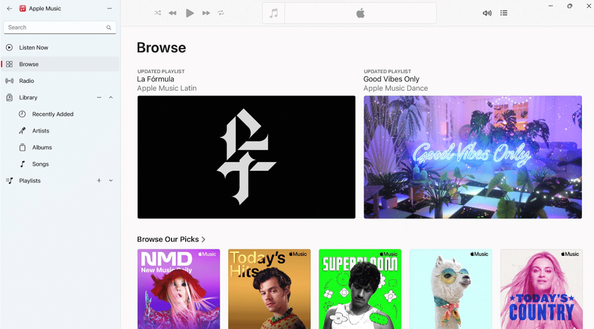 Apple Music preview app