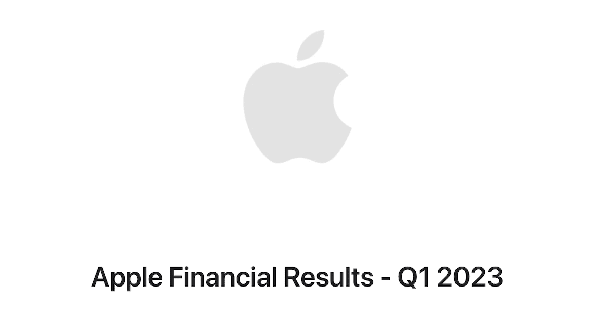 Apple - Q1-2023 report