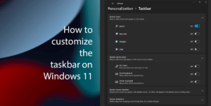 Taskbar on Windows 11 Guide