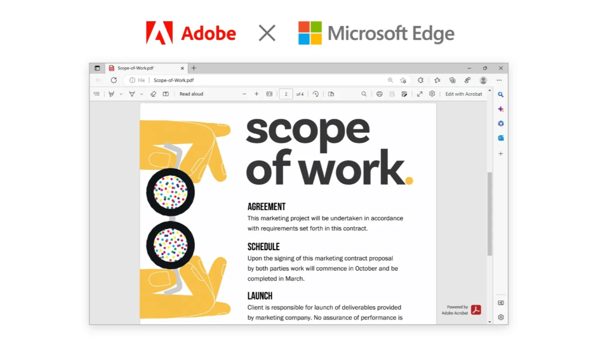 Adobe and Microsoft Acrobat PDF