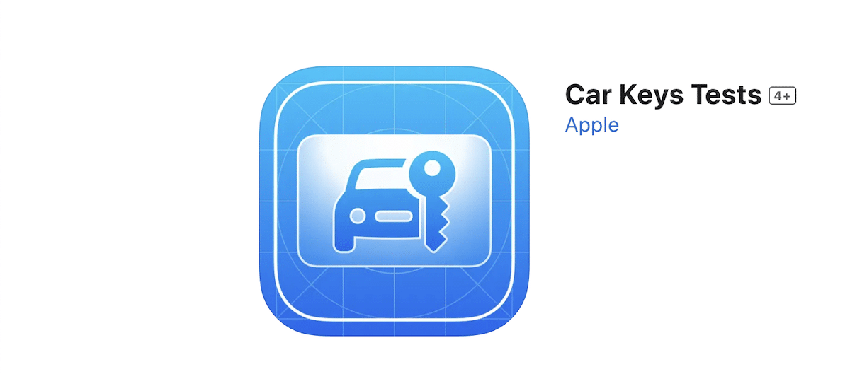 Car Keys Tests app