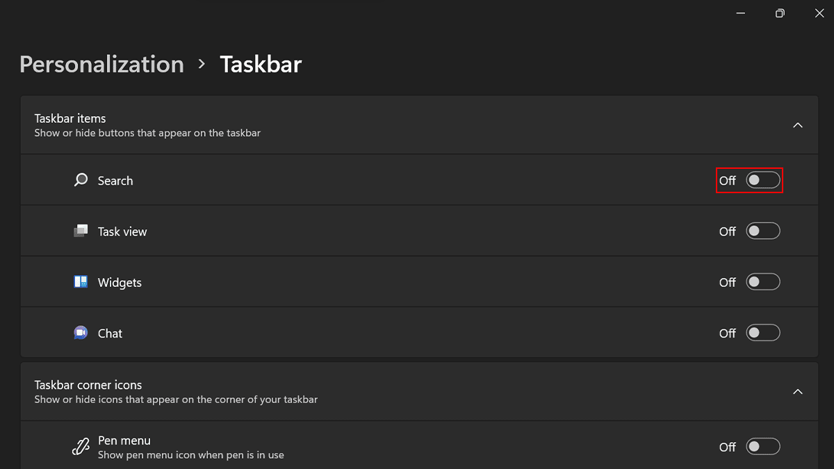 Disable Taskbar 3
