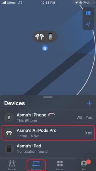 How to play a sound on AirPods to locate them
