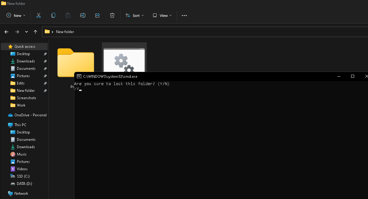 Windows 11 folder lock 16