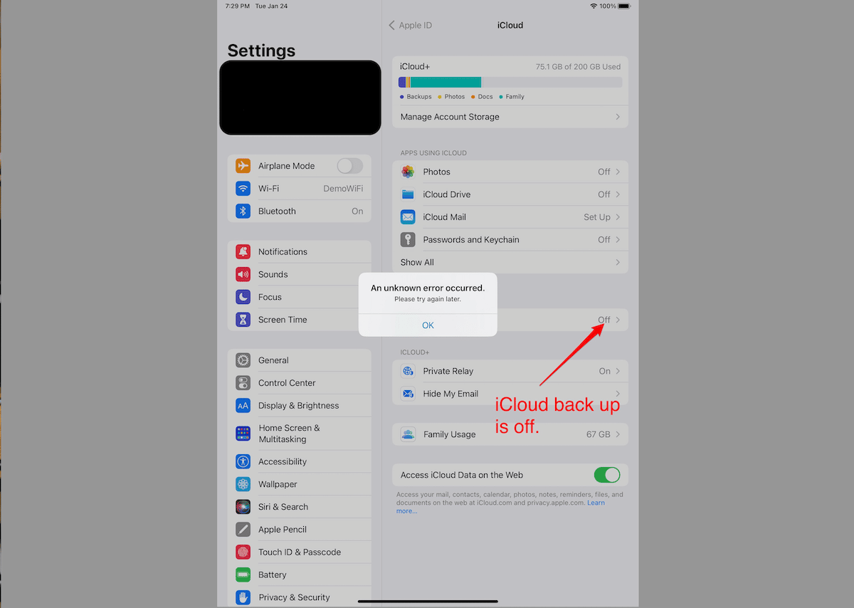 iOS 16.3 iCloud backup