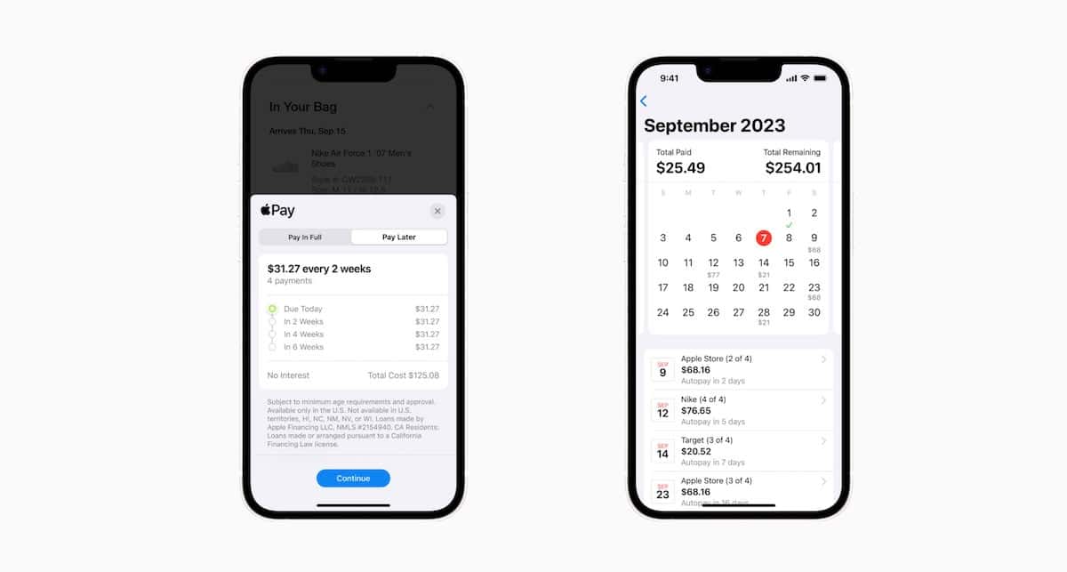 Apple Pay Later - iOS 16.4