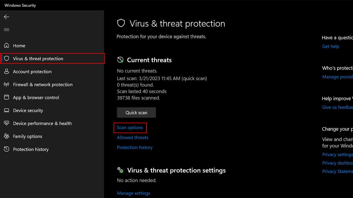 How to perform offline virus scan with Microsoft Defender on Windows 11 2