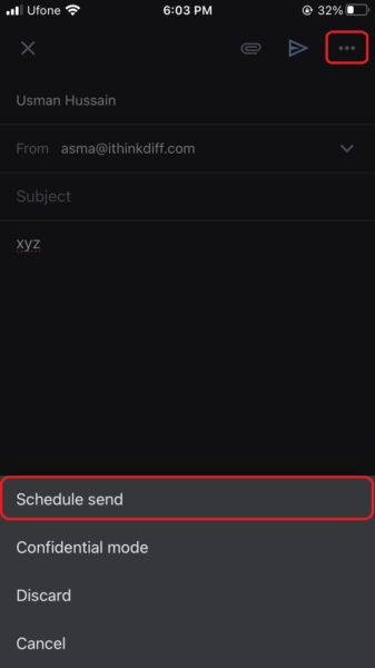 How to schedule emails in Gmail