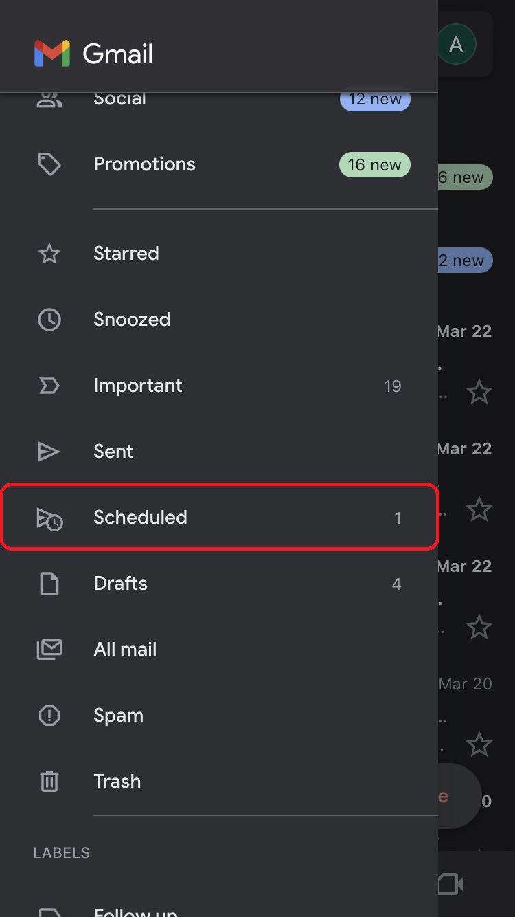How to schedule emails in Gmail on iPhone