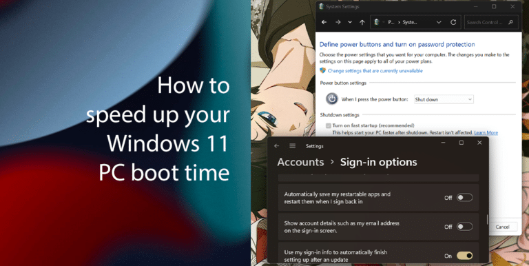 How to speedup boot time Windows 11 featured