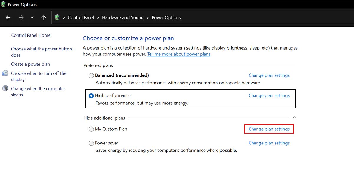 Power plan Windows 11_10