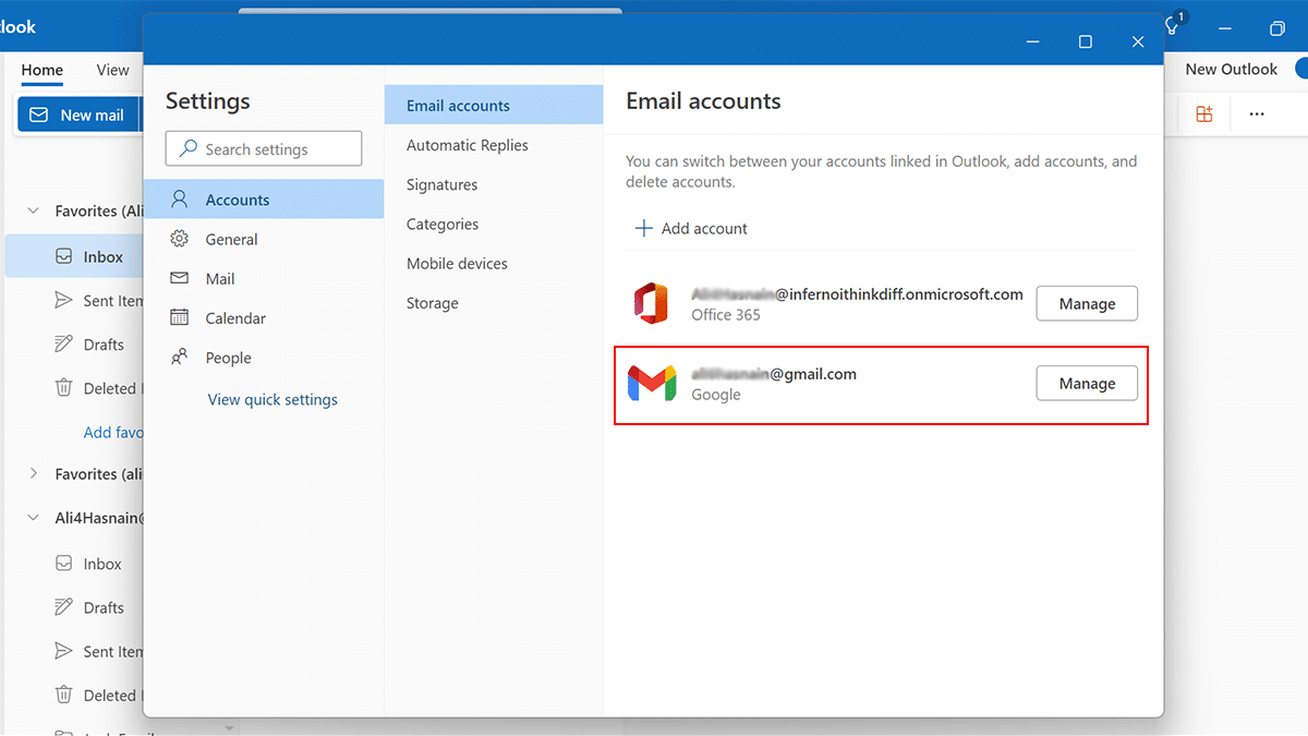How to add Gmail account to new Outlook app on Windows 11_5