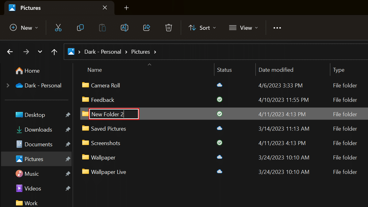 How to create new folder on Windows 11_5