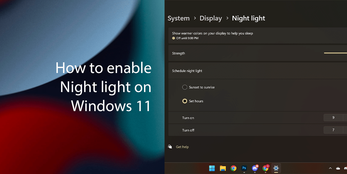 How to enable Night light on Windows 11_featured
