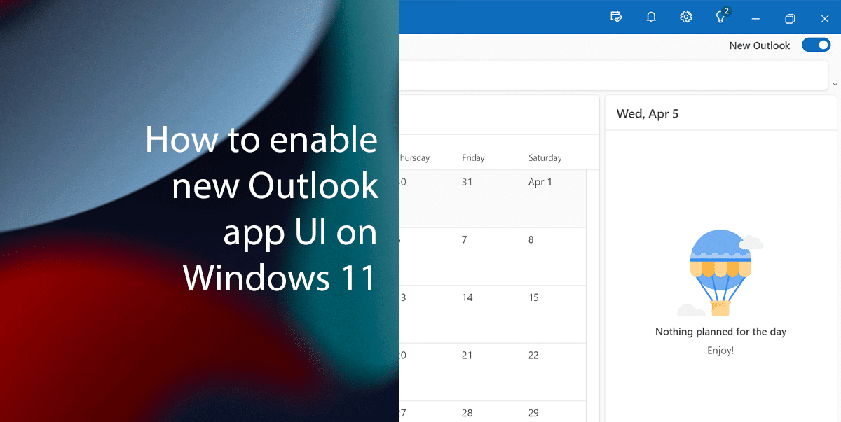 How to enable new Outlook app UI on Windows 11 featured