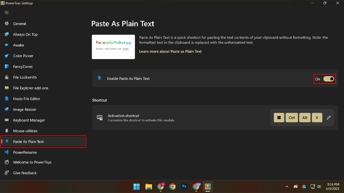 How to quickly paste as plain text on Windows 11_1