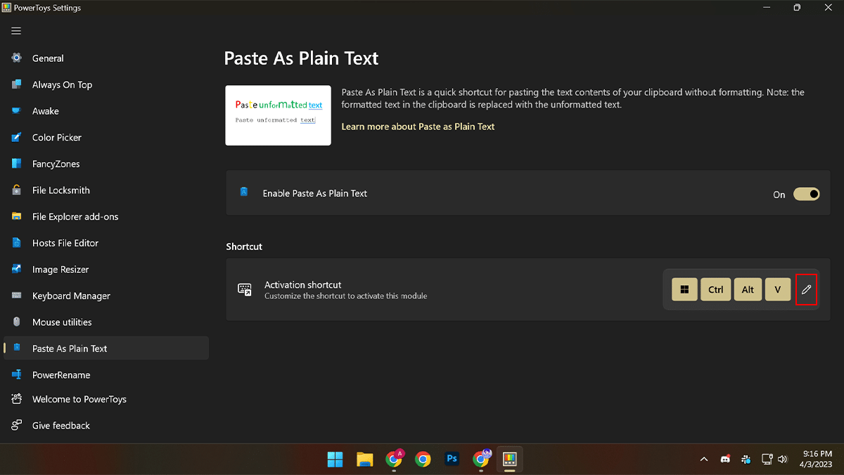 How to quickly paste as plain text on Windows 11_2