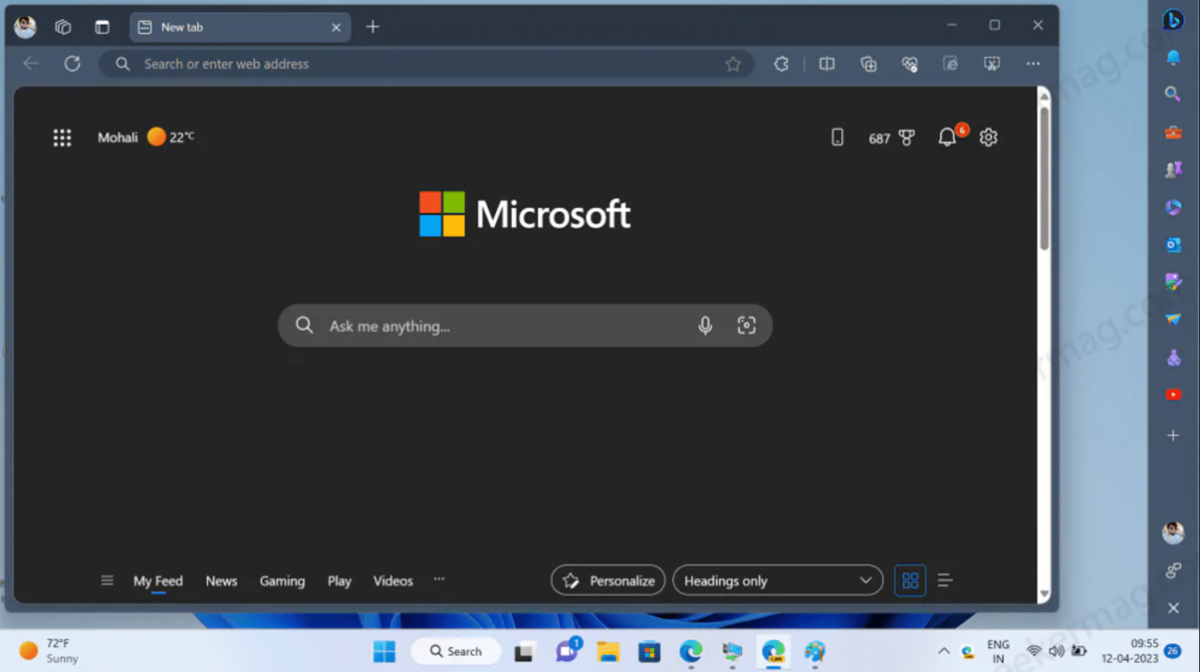 Microsoft testing Edge's Sidebar that can be pinned to Windows 11 desktop