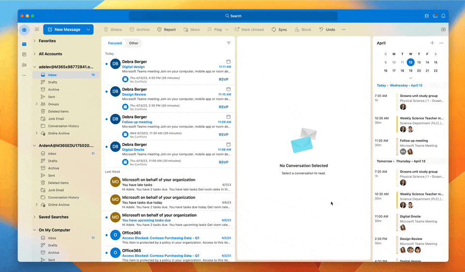 Outlook for Mac gets new email profiles