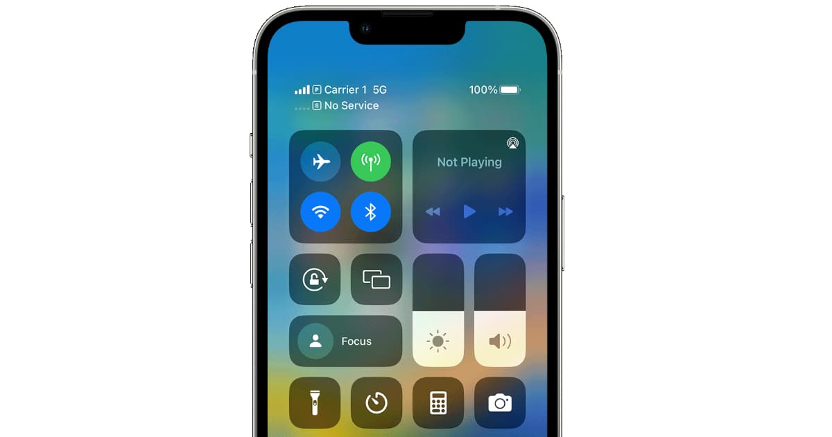 iOS 17 Control Center