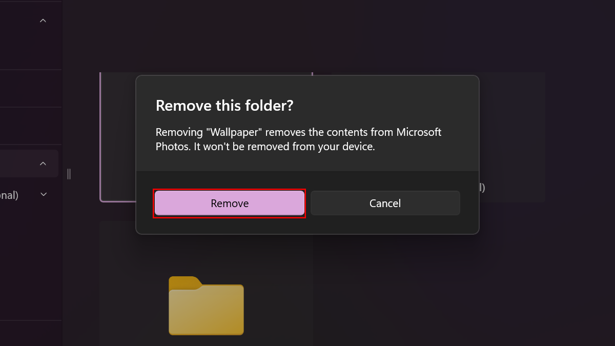 How to add and remove folder locations in Photos in Windows 11 5