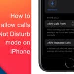 How to only allow calls on Do Not Disturb mode on iPhone