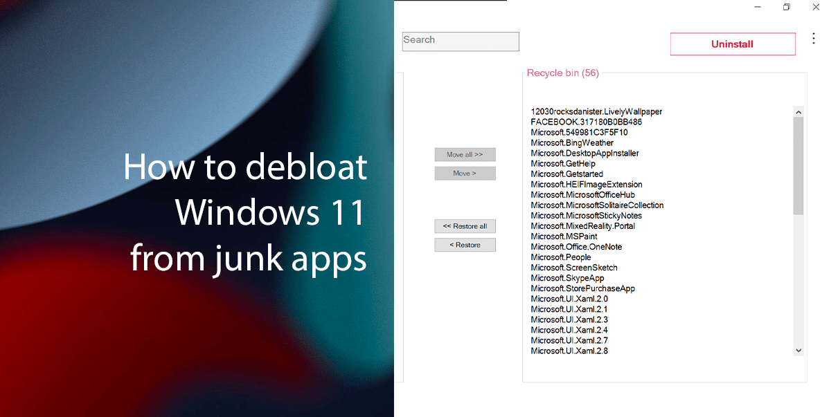 How to debloat Windows 11 from junk apps featured