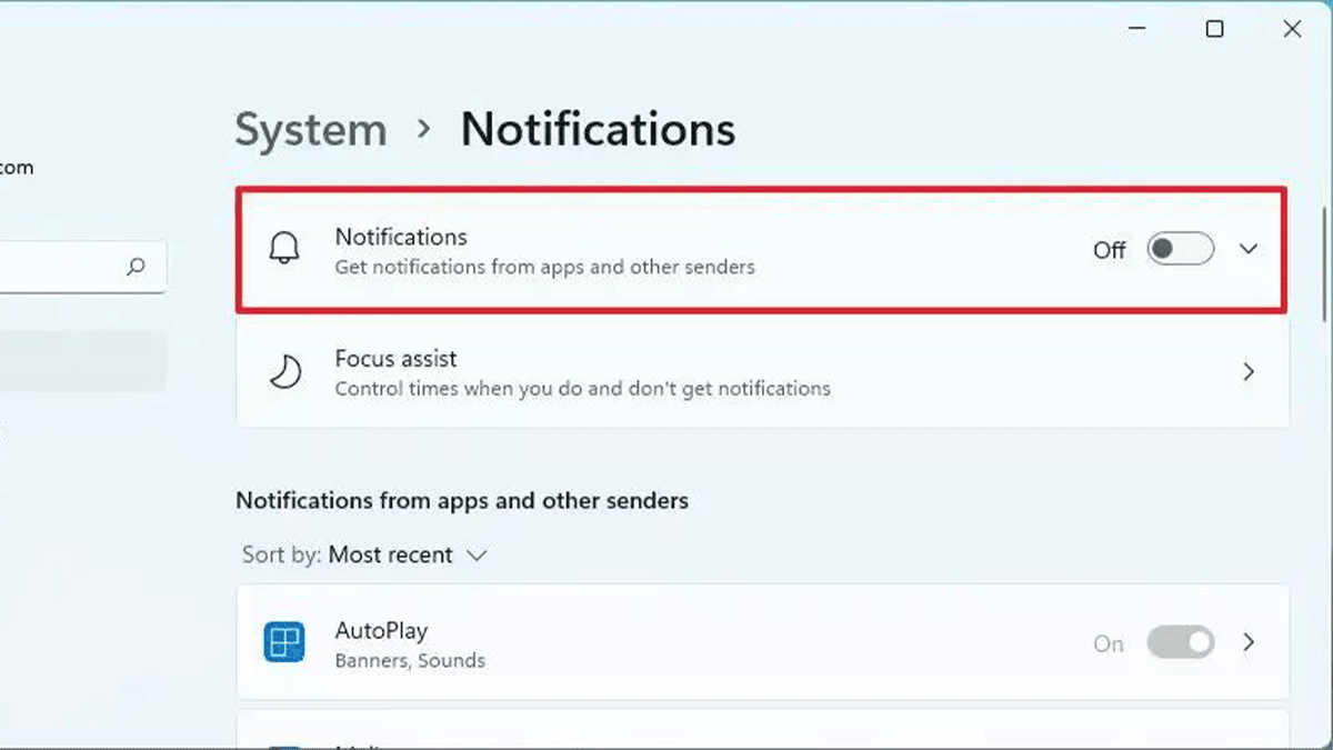 How to disable notifications in Windows 11 1