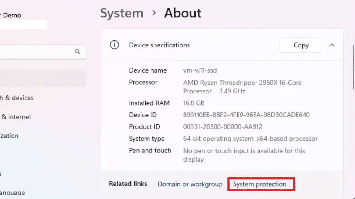 How to enable System Protection in Windows 11 1
