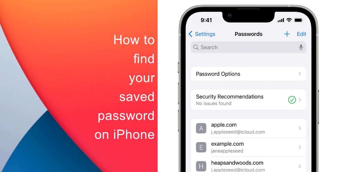 How to find your saved passwords on iPhone