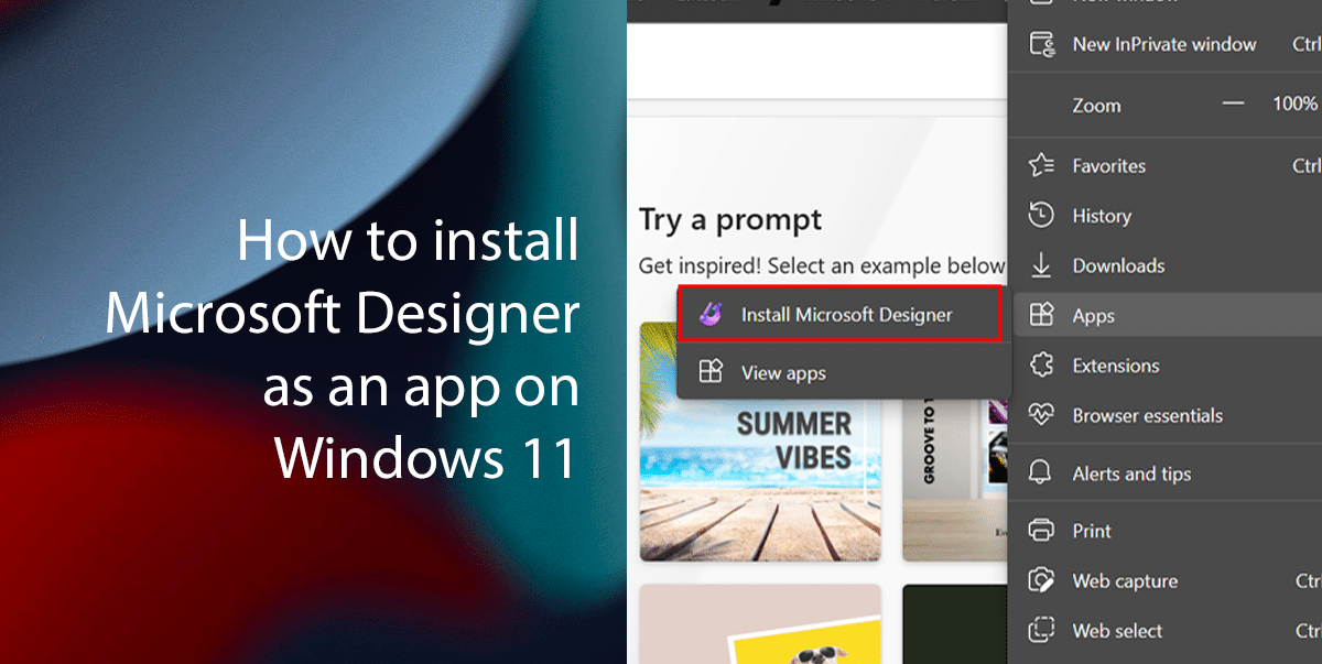 How to install Microsoft Designer as an app on Windows 11 Featured