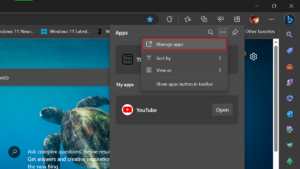 How to install YouTube web app in Windows 11 and Windows 10