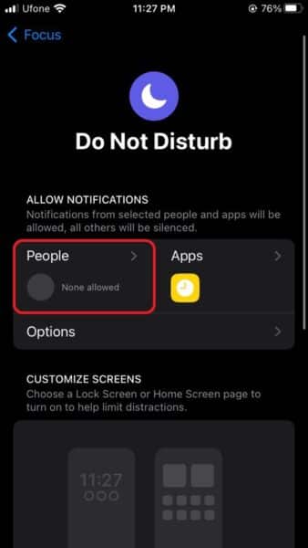 How to allow calls on Do Not Disturb mode on iPhone